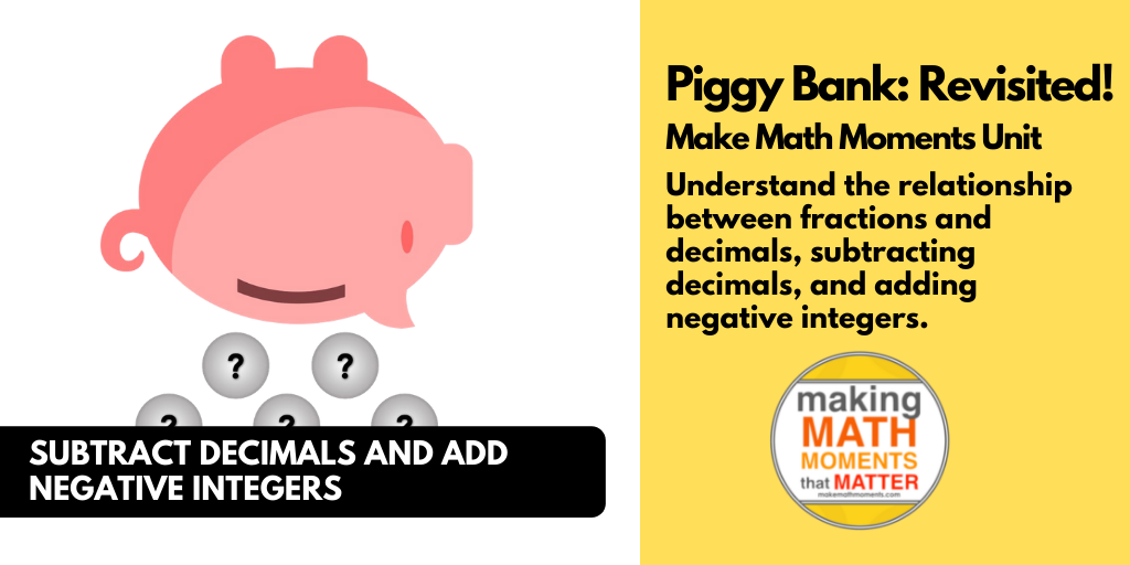 subtracting decimal and negative integers