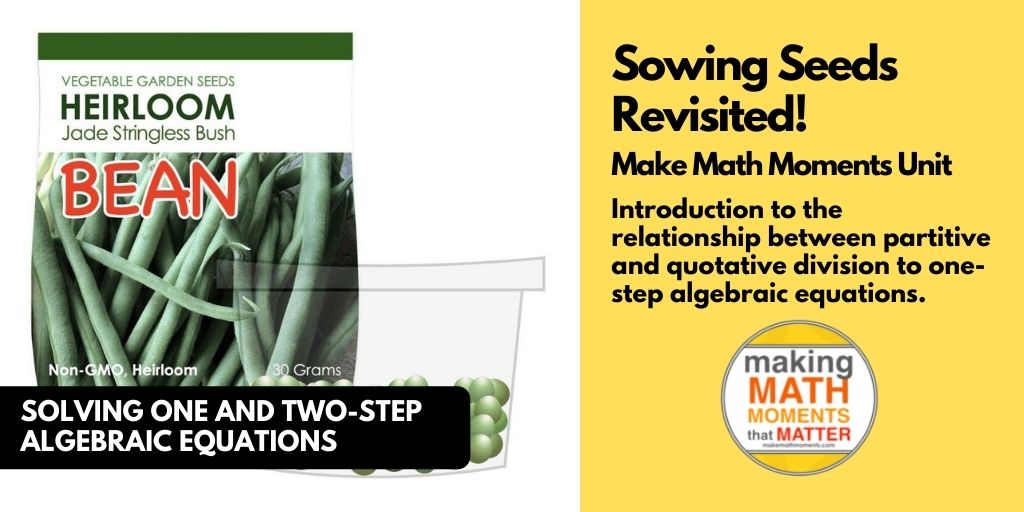 algebraic equations with showing seeds